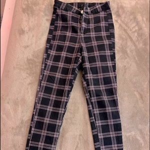 Plaid jeans from H&M